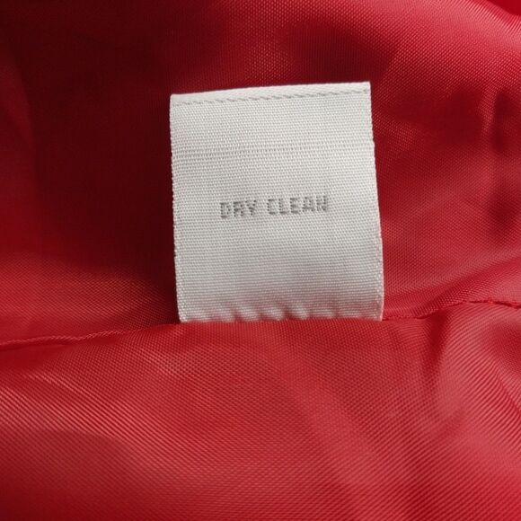 Vintage Relativity Wool Blend Jacket Sz 14 Red Full Zip 90's Y2K Minimal Grunge - Picture 8 of 8